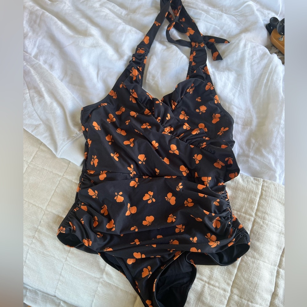 Ganni one piece swim suit, worn but clean and washed size small